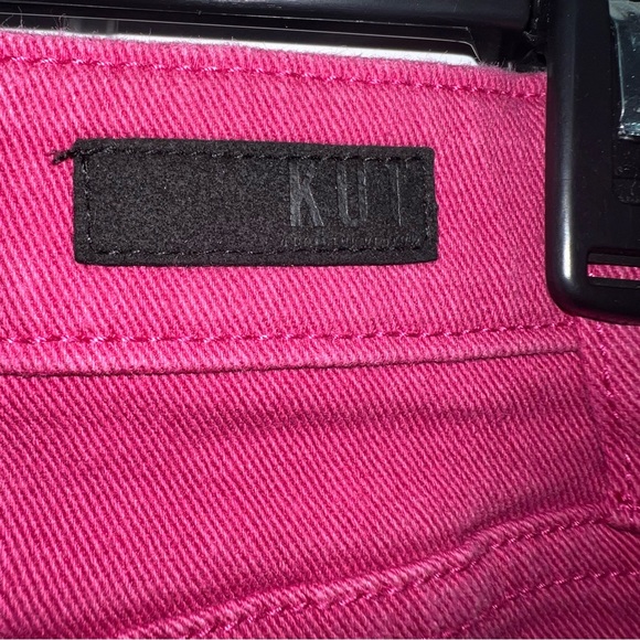 Kut From The Kloth Jane High Rise Denim Shorts Fuchsia Size 4 - Picture 7 of 9